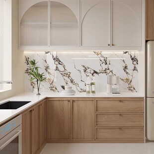 宝格丽岩板自粘贴纸潘多拉大理石翻新贴桌面厨房背景墙纸玻璃贴纸