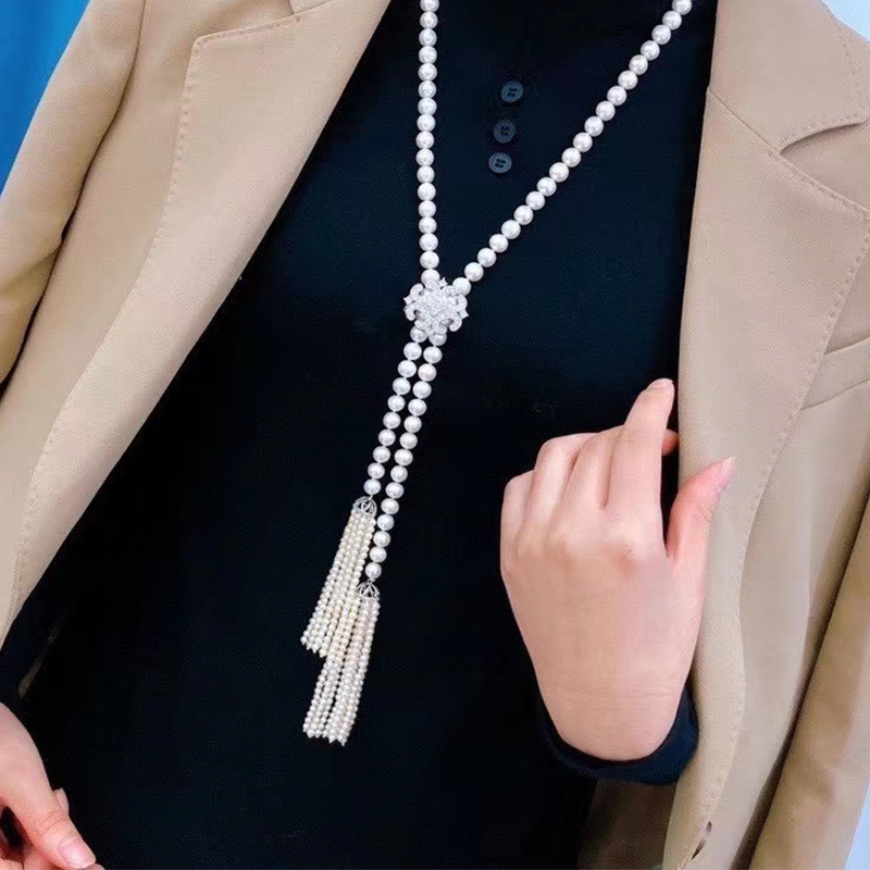 diy卡扣连接制作材料双排珍珠