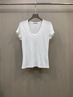 百搭基础款 瑞瑞欧货2026年春季 新款 时尚 上衣T恤339 U领纯色短袖