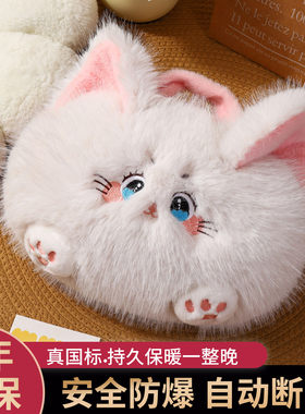 可爱小猫咪热水袋充电防