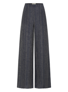 SWAYING KNIT 亚麻宽松直筒裤 SW26SS3B23C4S