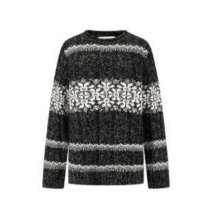 SWAYING/KNIT 费尔岛提花大毛衣 SW25AW1T25C1S4