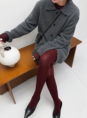 AIMS AIMS 灰色翻领羊绒开衫 WFA618060