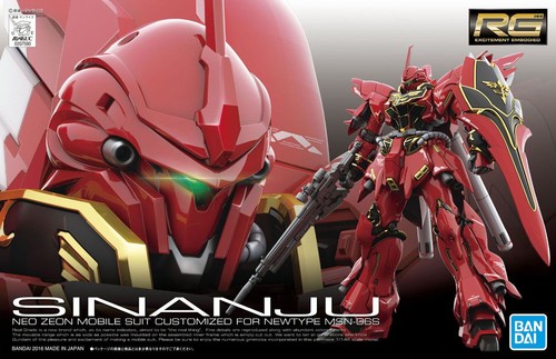 现货 万代 RG 1/144 MSN-06S Sinanju 新安洲 高达 拼装模型