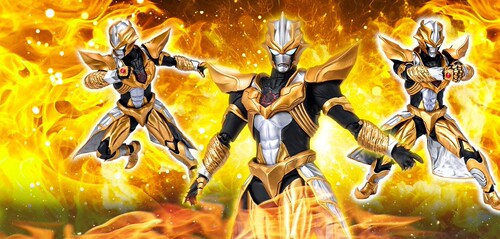 万代SHF 奥特曼银河格斗 阿布索留特 塔尔塔罗斯 小金人 可动手办