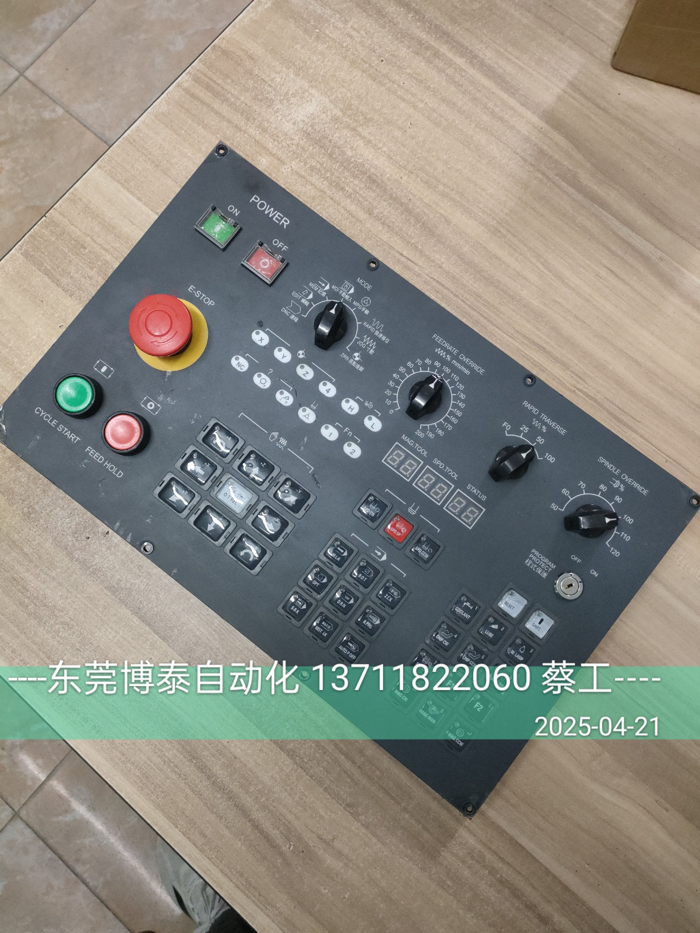 赛洋数控操作面板键盘 MK-3DSM-CPLD-PB 2.1.3.467 三菱CNC 拆机