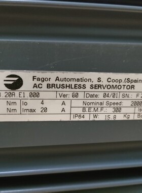 全新 法格FAGOR FXM53.20A.E1.000 伺服电机 数控 东莞现货  议价