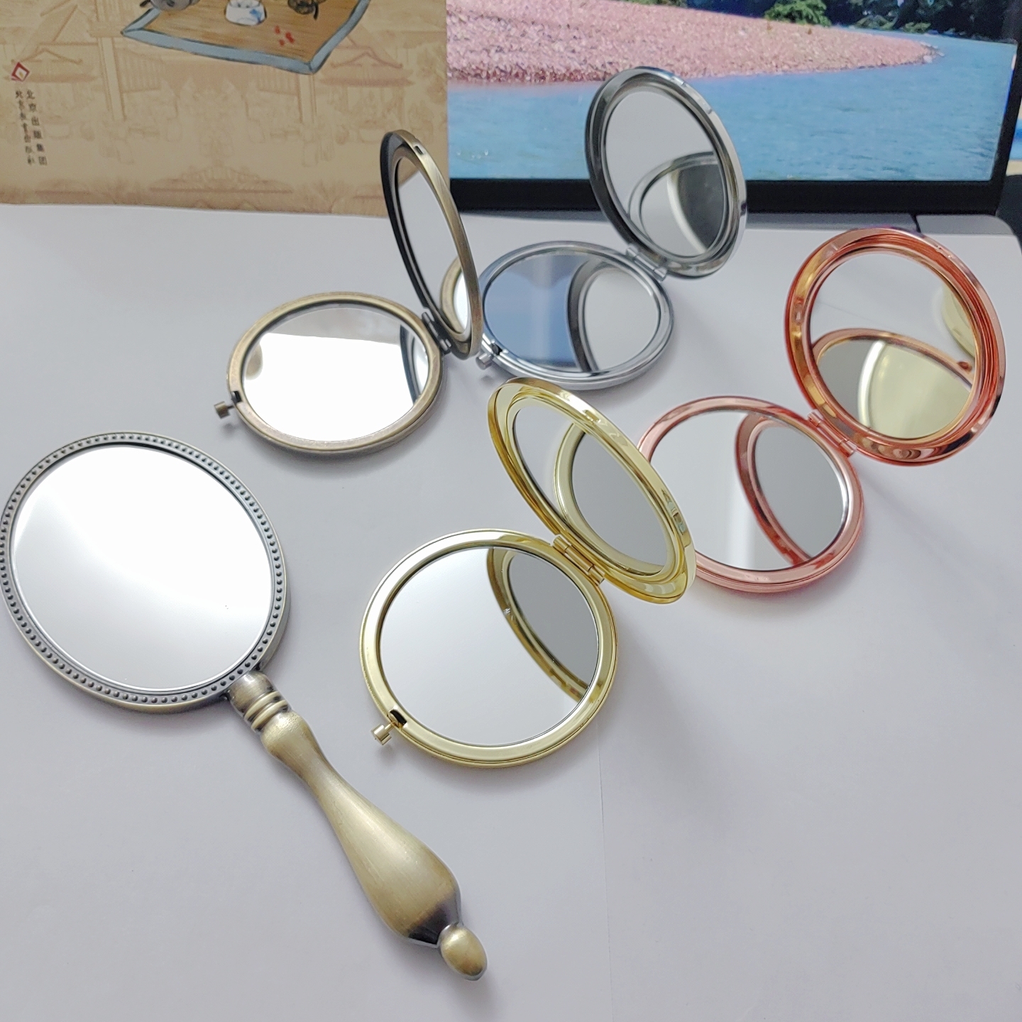 布艺艺DIY新中式国风镜子-非成品