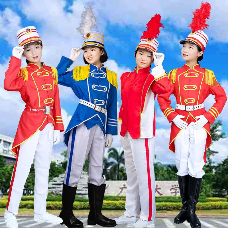 新款鼓号队服装中小学生升旗手服儿童仪仗队服少先队鼓乐队鼓号服