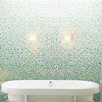 Хуахуа каменная стеклянная мозаичная градиент плитки туалетная кухня балкон душ душ душ ТВ фоновая стена плитка