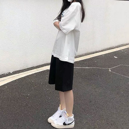 松紧五分裤薄款棉2022夏季潮