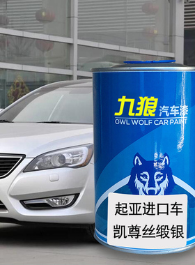 九狼汽车漆起成品亚漆原车漆补色维修凯尊丝缎银灰色银色CEED白色