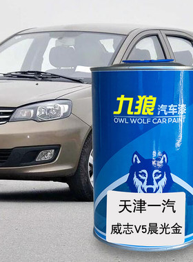 九狼汽车漆天晨津一成品汽漆补色威志V5光金V2珍珠黑红色圣雪白色