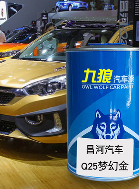 九狼汽车漆昌成品河改色车4S店Q25梦幻金率性蓝激情橙烈焰红色Q35