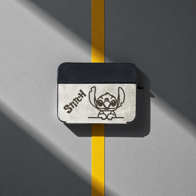 翻毛皮质创意史迪仔AirPodsPro3保护套4代耳机壳降噪简约小众高级感适用苹果第2二三四代ins卡通史迪奇男女生