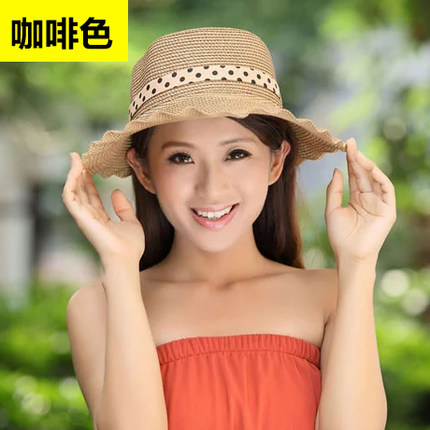 卓朵帽子 女 夏天 韩版遮阳帽 太阳帽 沙滩帽 大沿帽防晒帽 草帽