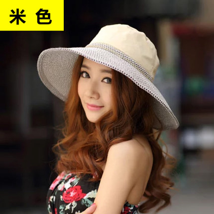 卓朵帽子 女 夏天 韩版遮阳帽 太阳帽 沙滩帽 大沿帽防晒帽 草帽
