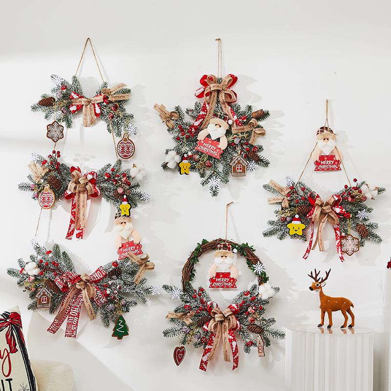 景布置藤条吊饰创意花环