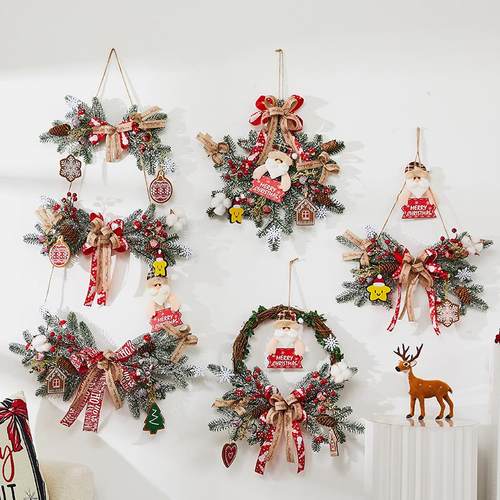 景布置藤条吊饰创意花环