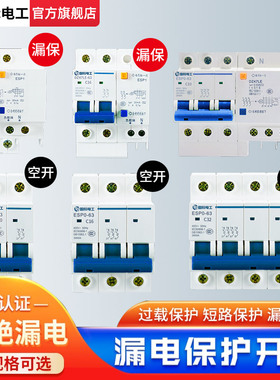 TEP国际电工漏电保护器开关家用2P63A开关总闸带断路器K3空开漏保