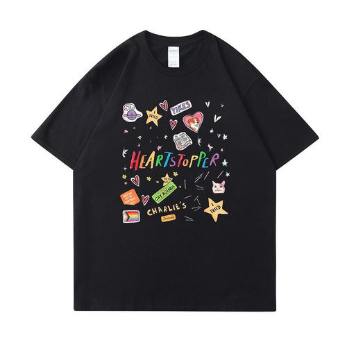 2023夏季新品 heartstopper 英剧短袖Nick and Charlie男女装T恤