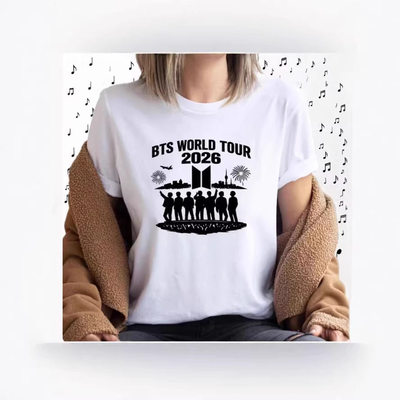 BTS World Tour 2026 Shirt Army tee BTS 世界巡演2026年T恤少年