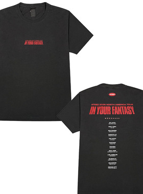 跨境新款韩国流行音乐组合ATEEZ的演唱会同款印花T恤