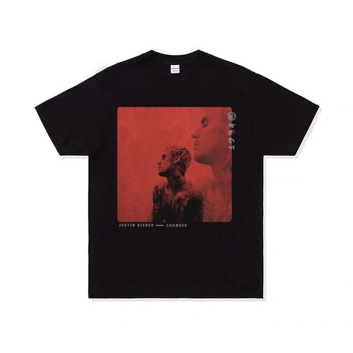 JUSTIN BIBER 比伯同款CHANGES Reflection贾斯丁专辑圆领短袖T恤