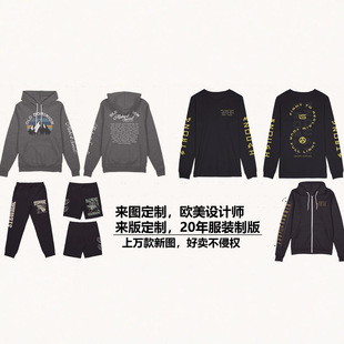 跨境同款明星周边印花卫衣Spinnin Tour White Polaroid Hoodie