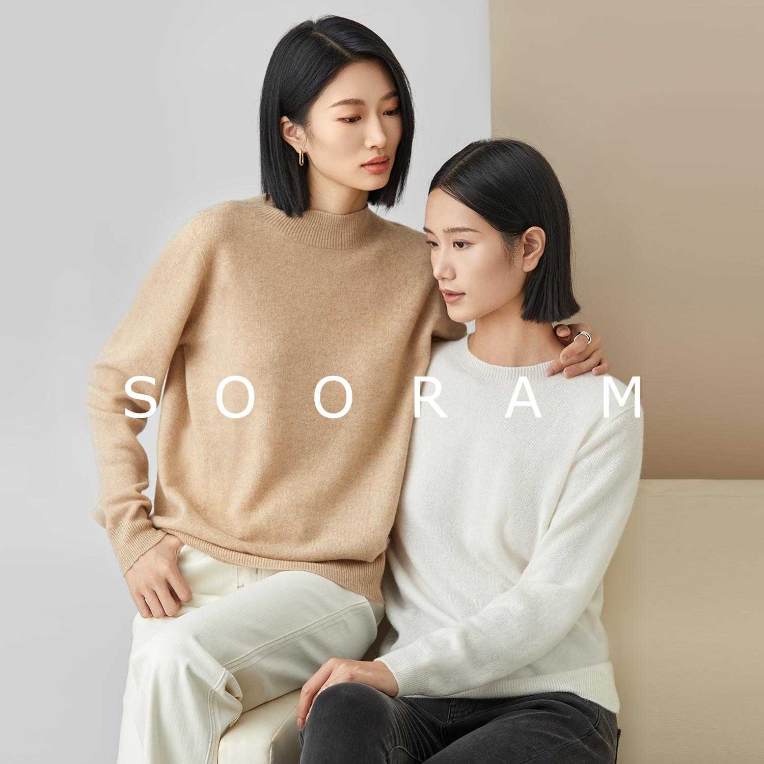 100%纯山羊绒毛衣短款羊绒衫