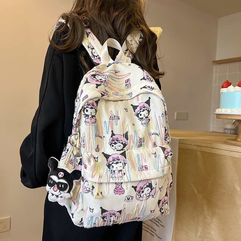 库洛米美乐蒂玉桂狗书包女初中学生双肩包小学生三到六年级背包