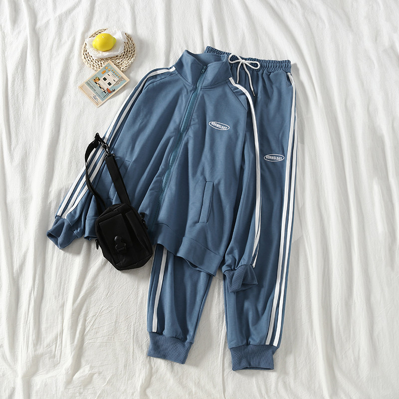初秋两件套ins泫雅长袖拉链棒球服运动服外套+休闲束脚裤运动套装|ruв категории Женская одежда, костюм/студенты школьную форму/обмундирования, досуг, спортивный костюм - от Buy2taobao.com для оказания профессиональной услуги покупки агента Taobao