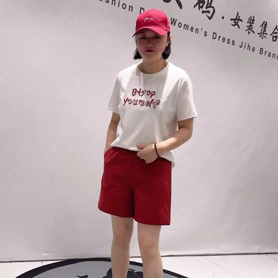 针丝缘子汇夏季新款大码短袖T恤
