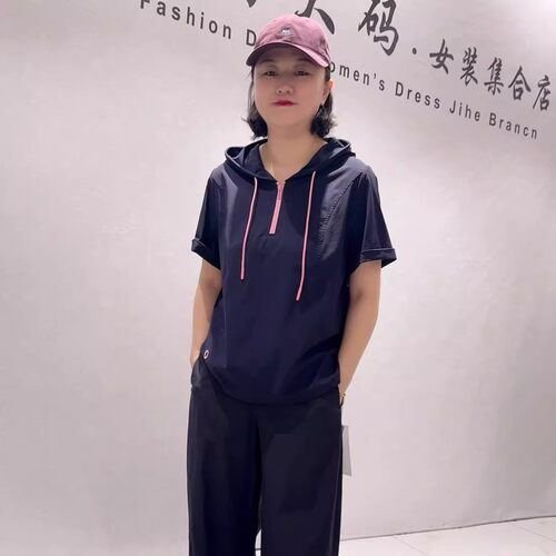 天娇一生水夏季新款大码速干短袖