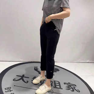 3856女权贵族夏季新款欧货百搭女裤加大码女装胖妹妹显瘦气质裤子