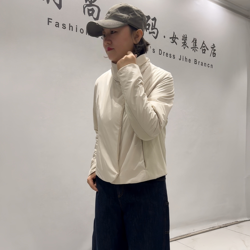 天娇一生水初冬新款大码薄棉服女