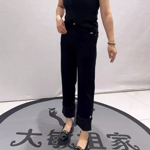 柏菲蒂秋季新款大码显瘦牛仔裤子