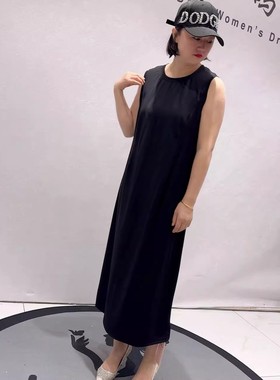 芮娜依莲6157年货春款欧货背心长裙加大码女装胖妹妹显瘦百搭裙子