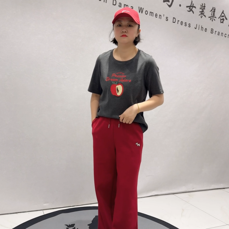 女权贵族年货春款大码打底短袖T