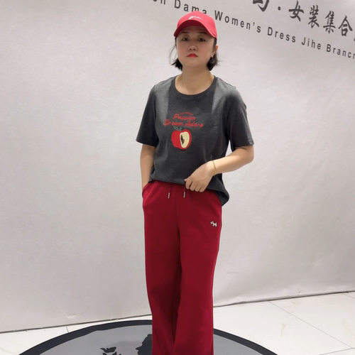 女权贵族年货春款大码打底短袖T