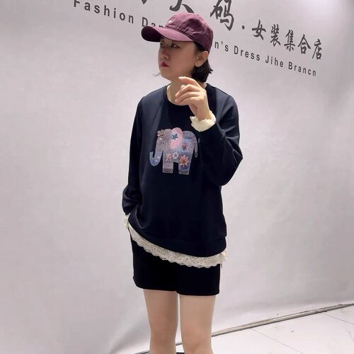 芮娜依莲冬季新款大码长袖衫上衣