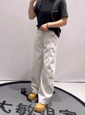 豪雅依绣90332年货新款欧货水洗牛仔裤加大码女装胖妹妹弯刀裤女