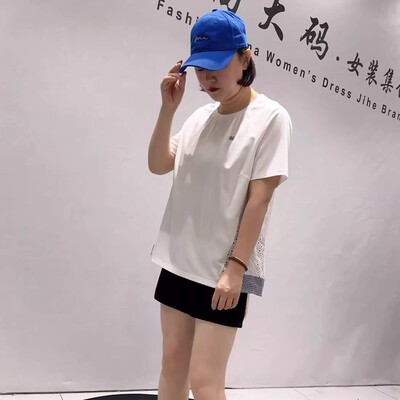 芮娜依莲夏季新款大码短袖上衣女