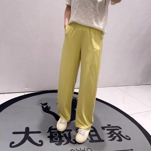 蓝鲸之吻夏季新款大码拖地裤女裤