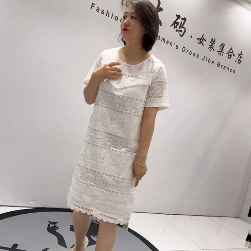女权贵族夏季薄款大码气质连衣裙