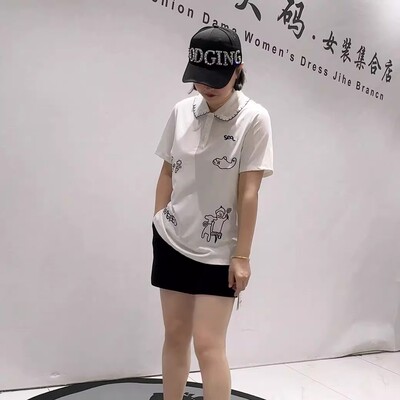 女权贵族夏季新款大码POLO衫短袖