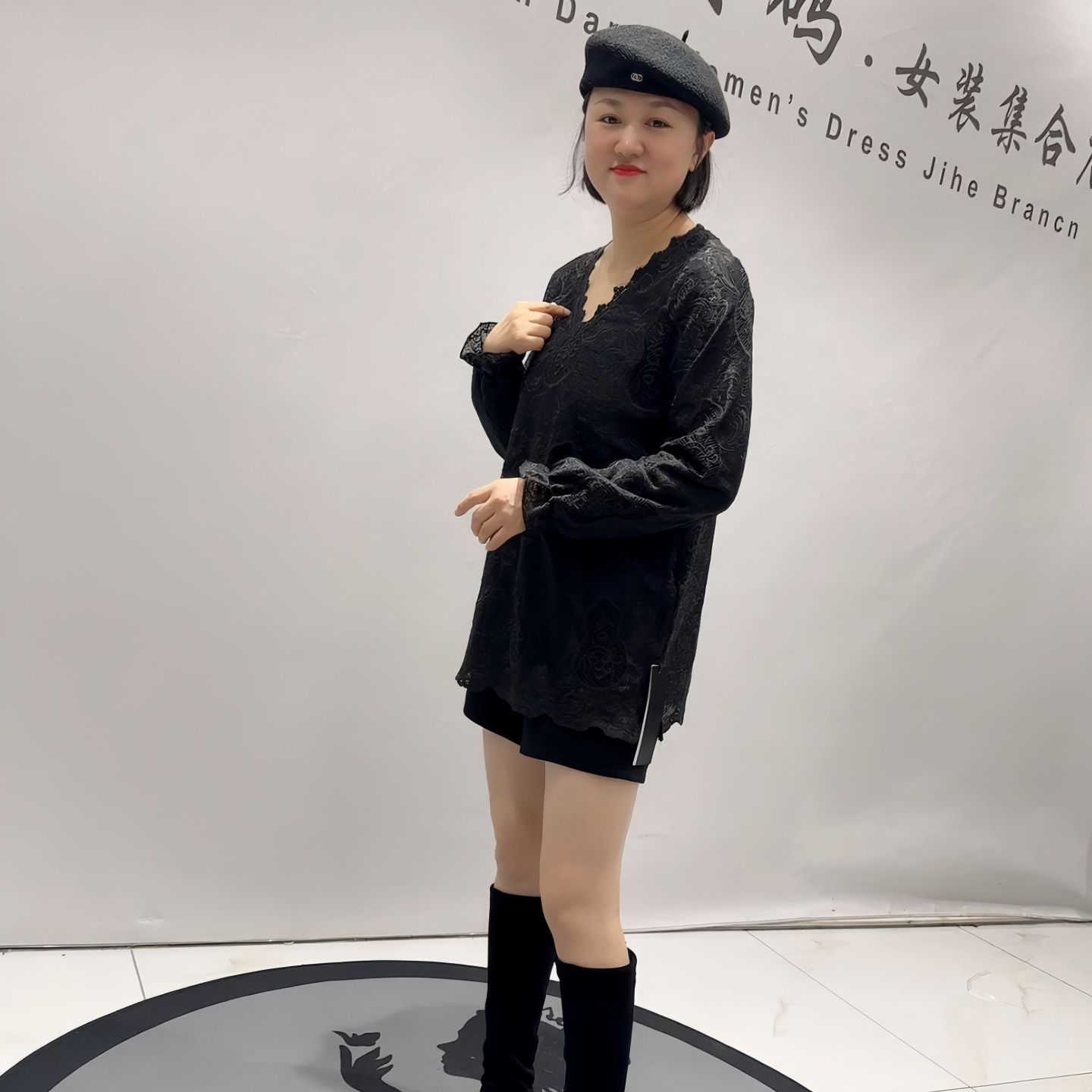 针丝缘子汇7183年货新款V领蕾丝衫加大女装胖妹妹减龄显瘦打底衫,女装/女士精品,常规大码外套,淘宝优惠券,粉丝福利购,淘宝优惠卷