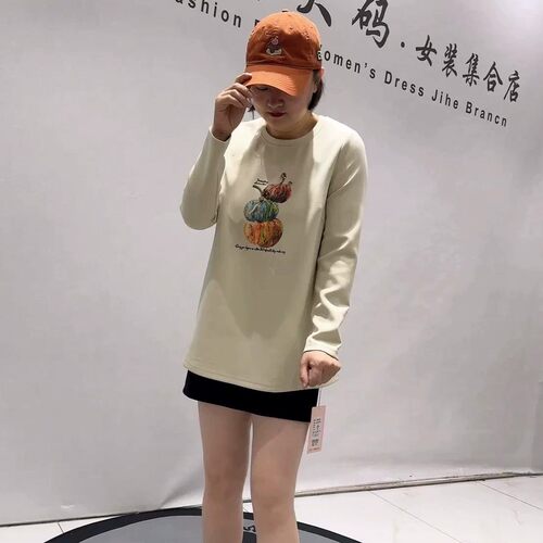芮娜依莲秋冬新款大码一手长卫衣