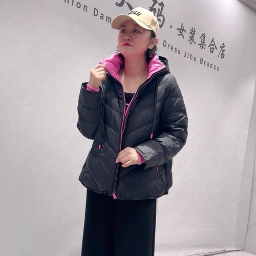 芮娜依莲冬季新款大码羽绒服外套