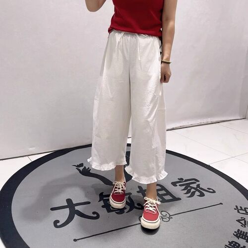 女权贵族夏季新款大码百搭女裤子